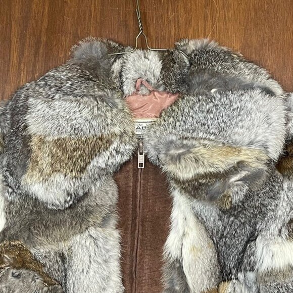 Vintage Crown Colony Furriers Woman’s Genuine China Rabbit Fur Coat Size Small - Picture 2 of 8